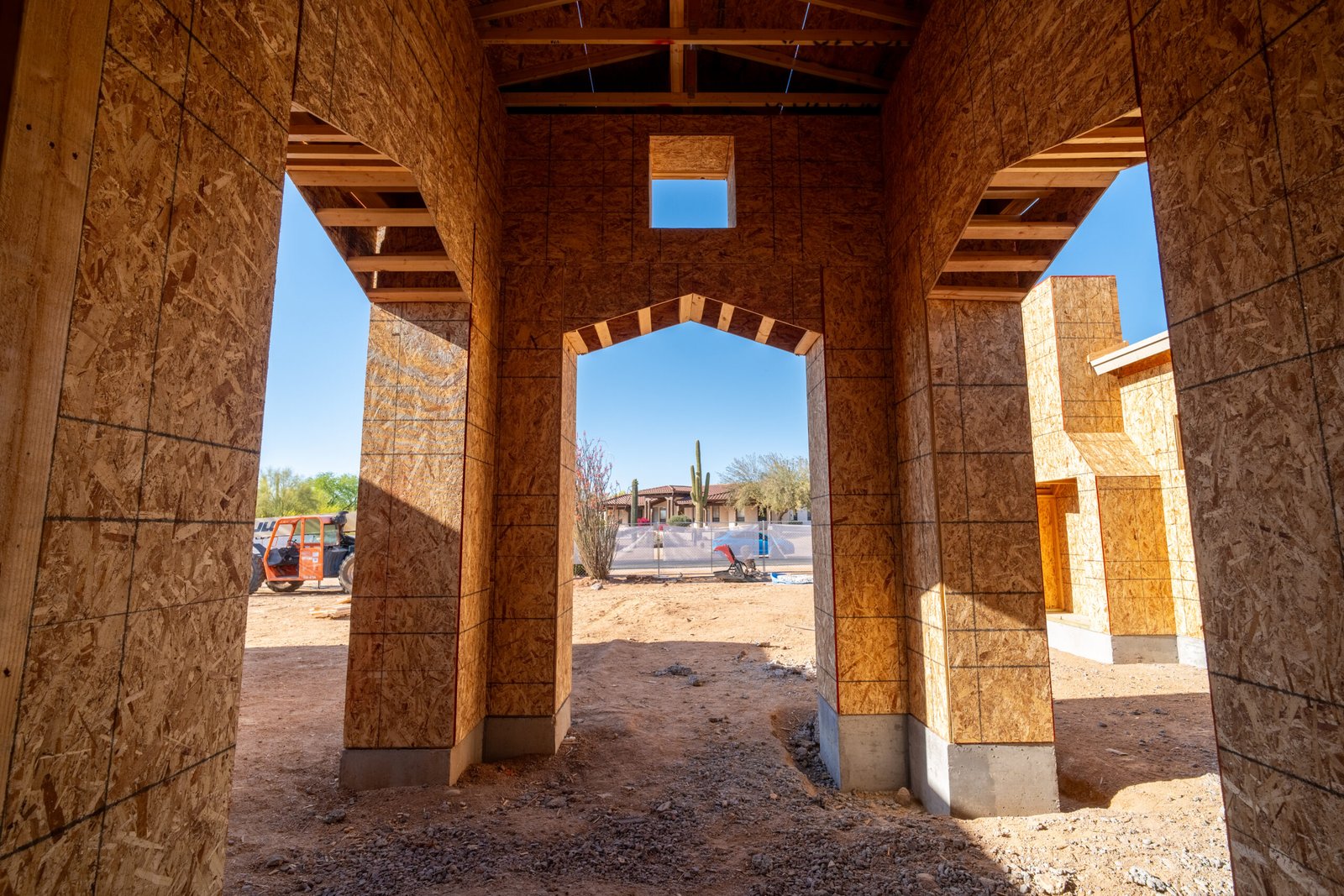 Home remodeling and construction framing project in Arizona