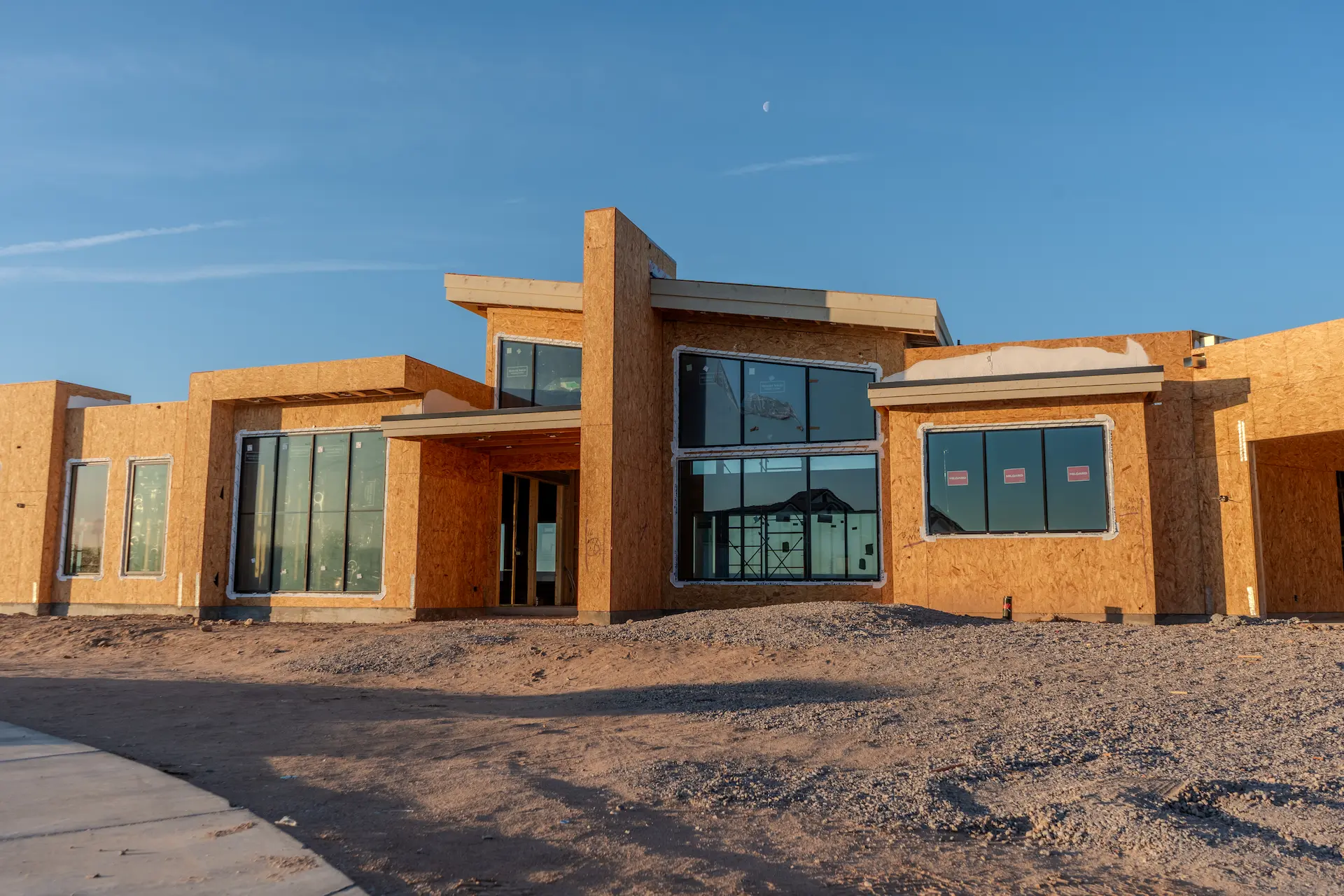 Custom home under construction by Cowboy's General Construction LLC in Mesa, AZ, showcasing quality craftsmanship and professional residential construction.